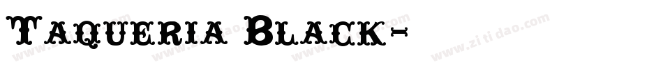 Taqueria Black字体转换